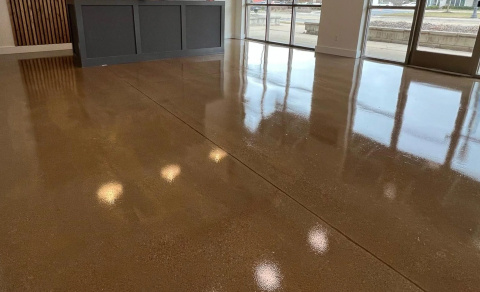 Clear Sealer concrete floor system