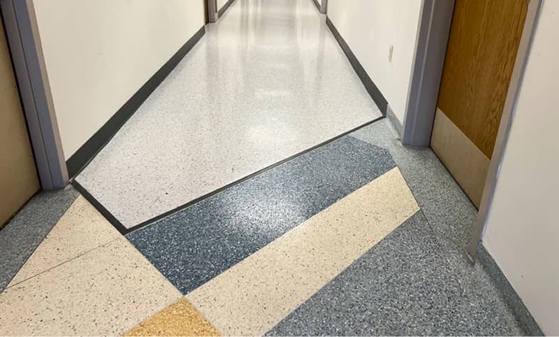 hallway_flooring_with_geometric_shapes_at_university_of_st_thomas