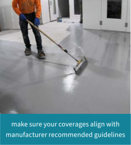 floor coating manufacturer guidelines