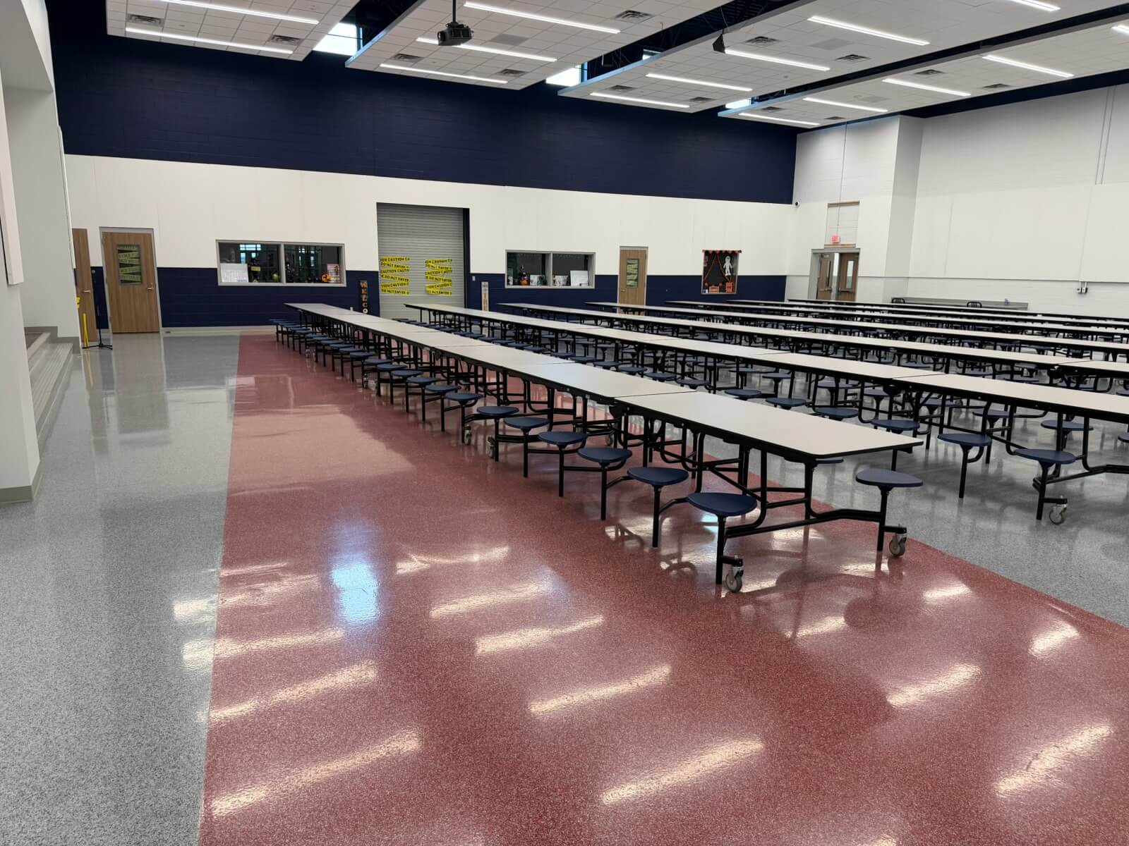 greenwood-isd-cafeteria-red-gray-flake-floor