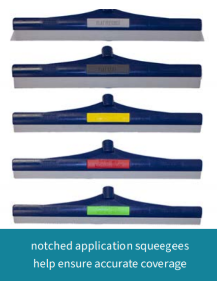 notched squeegee